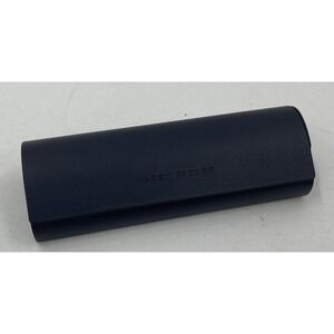 Warby Parker Navy Blue Faux Leather Pebble Texture Magnetic Closure Case Only
